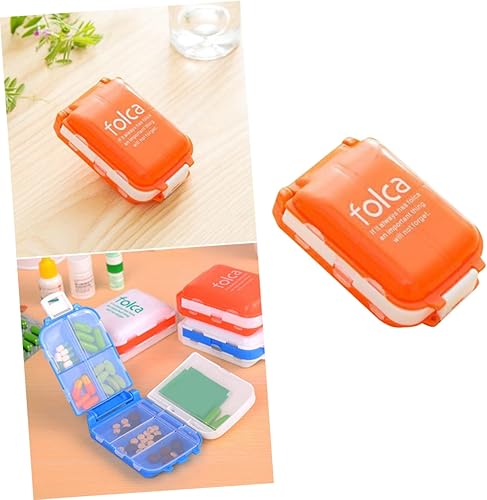 Miniatura 8 de Caja organizadora de 8 medicamentos, caja organizadora de píldoras, caja de almacenamiento de medicamentos, contenedor de píldoras portátil,