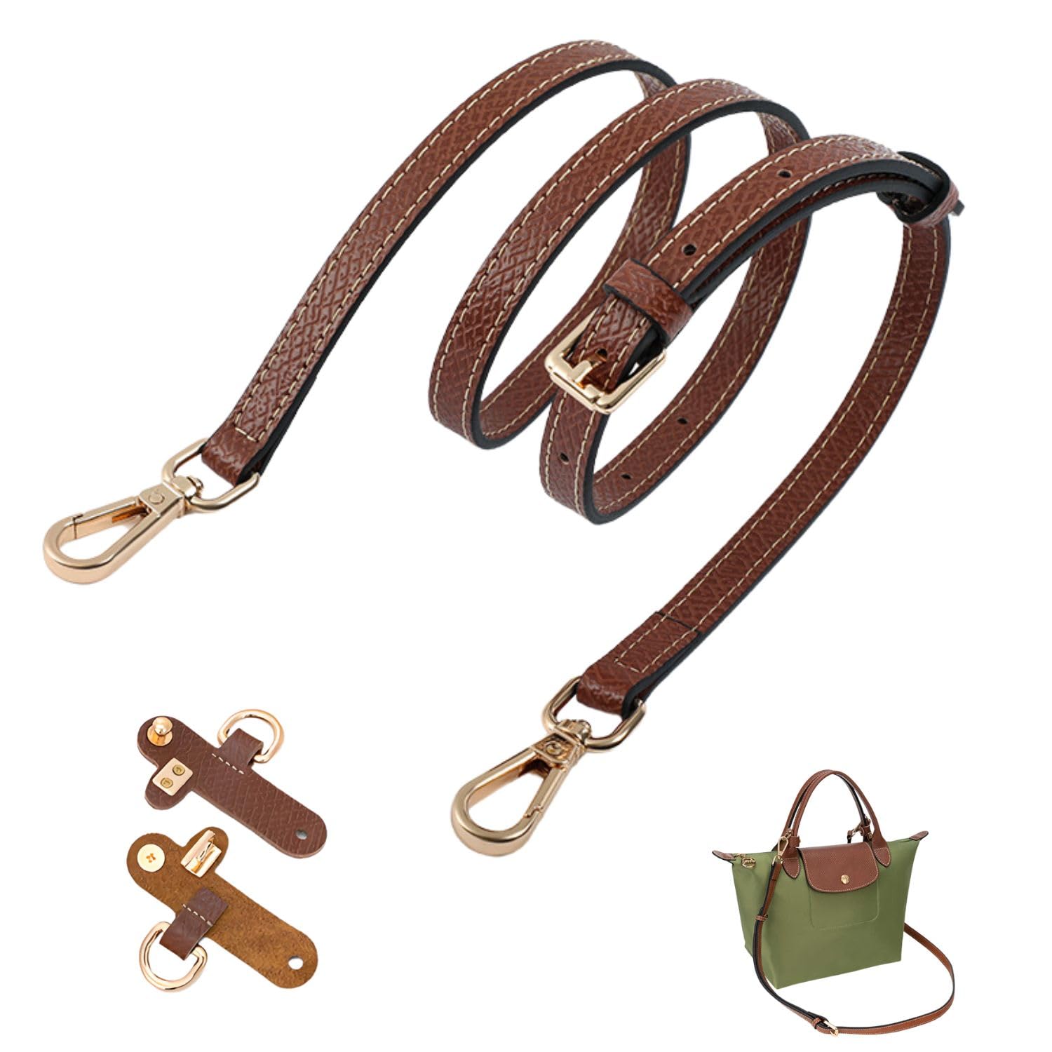 Leder Schulterriemen für Damen Taschen Längenverstellbarer