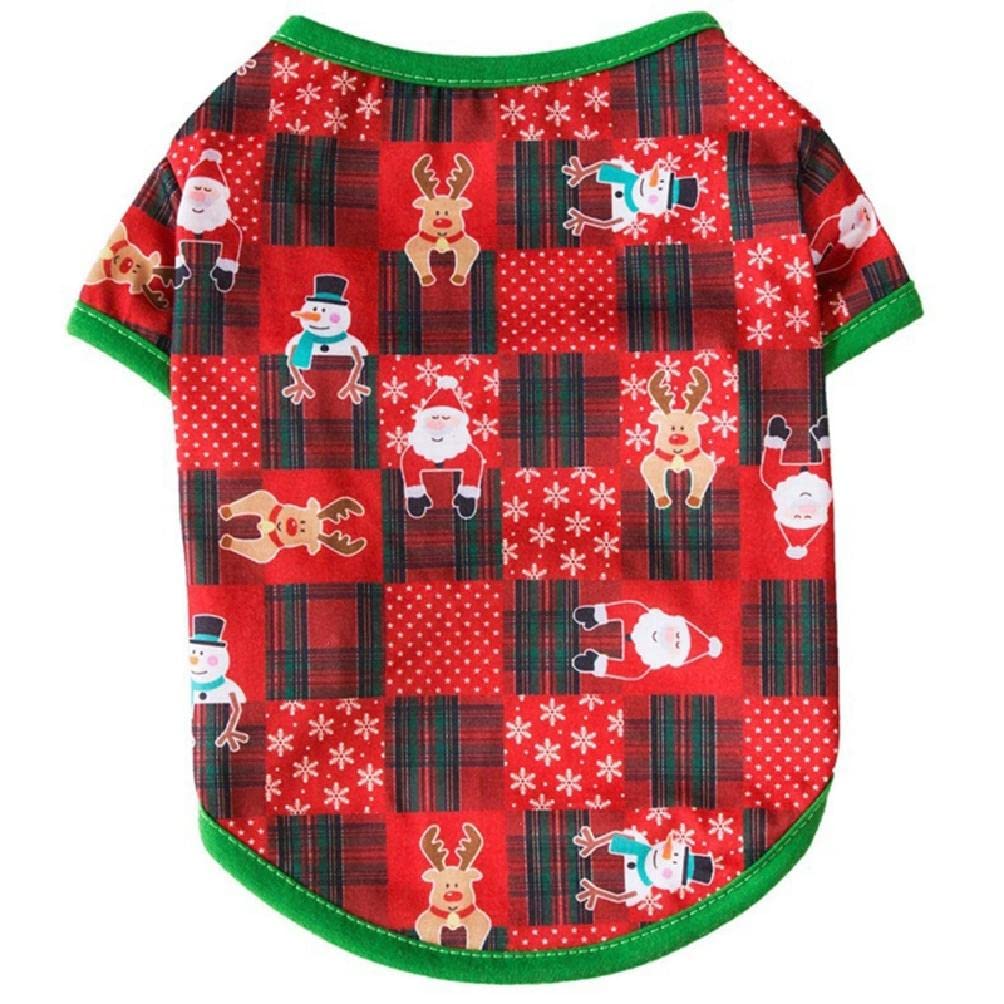 Weihnachts-Hundeshirt Aus Baumwolle – Weich, Atmungsaktiv, Mit Grinch & Elfen-Motiv, Für Kleine Bis Große Hunde