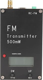 Transmissor FM Transmissor Estéreo, Transmissor FM 500mW Com Tela LCD Tipo C Porta 320 Frequências do Transmissor para Estacionamento de Igrejas