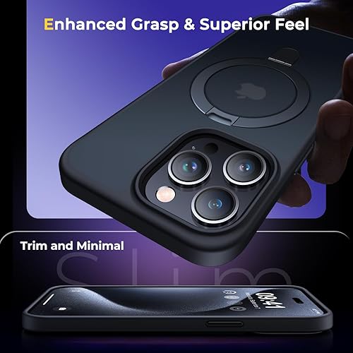 Miniatura 6 de Humixx Funda ultratransparente para iPhone 15 Pro, moderna y única, protección militar contra caídas de 14 pies, ajuste delgado pero protector a