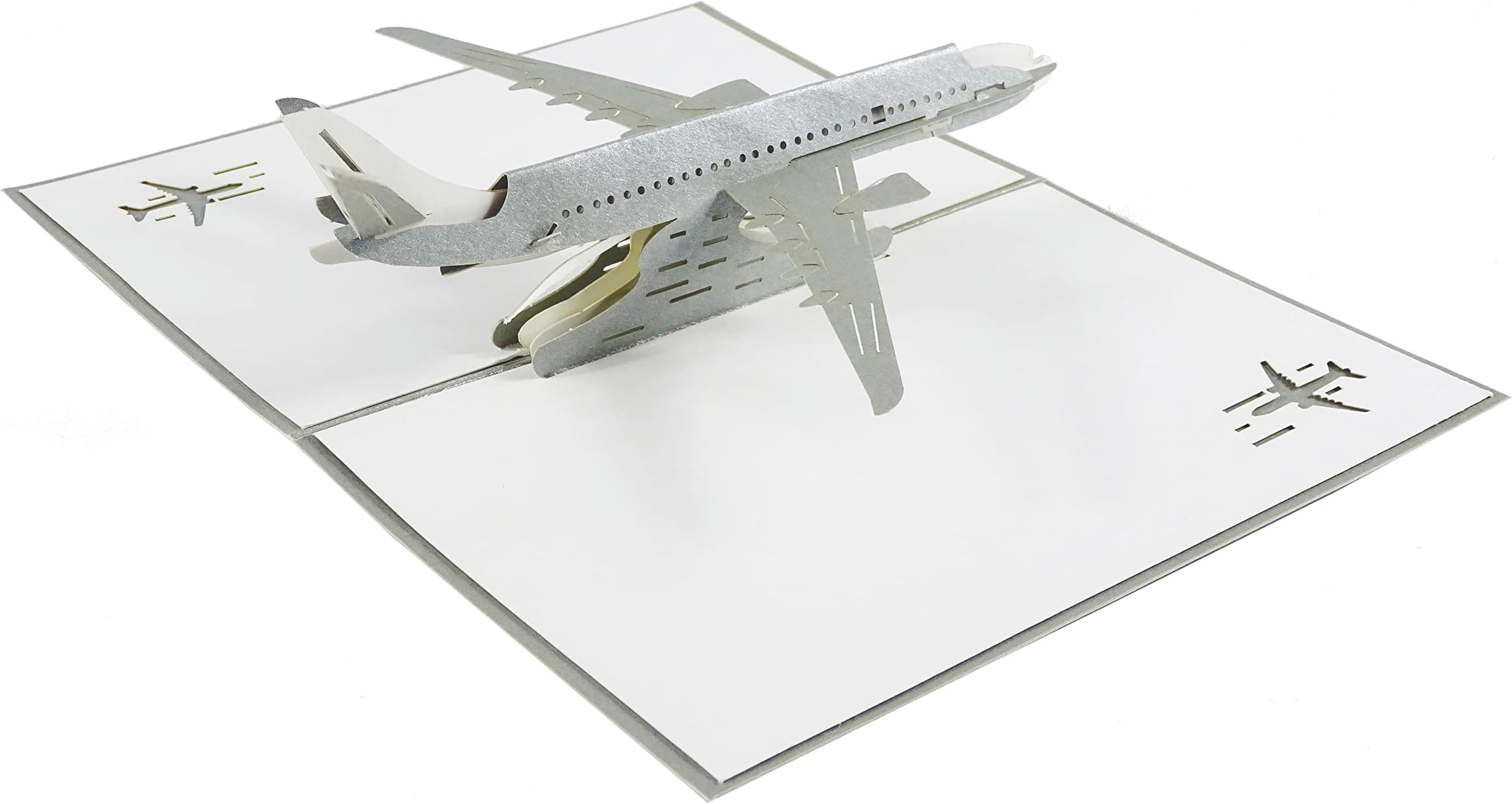 Airliner Airplane Plane Design 3D Pop Up Card Greeting Card Birthday Card Airplane Gift Pilot Gift