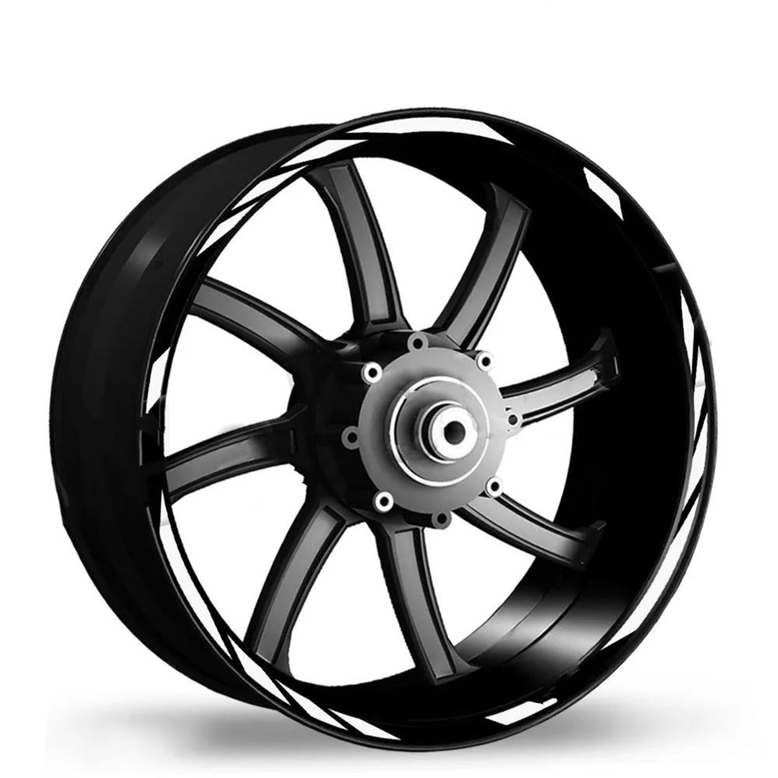 Stickers Motorcycle Wheel Stickers Decorative Rim Reflective for Z750 Z800 Z900 Z1000 for Ninja 650 400(Style 9)