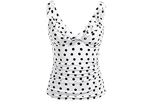 Women's Tummy Control Tankini Top for a Flattering Silhouette