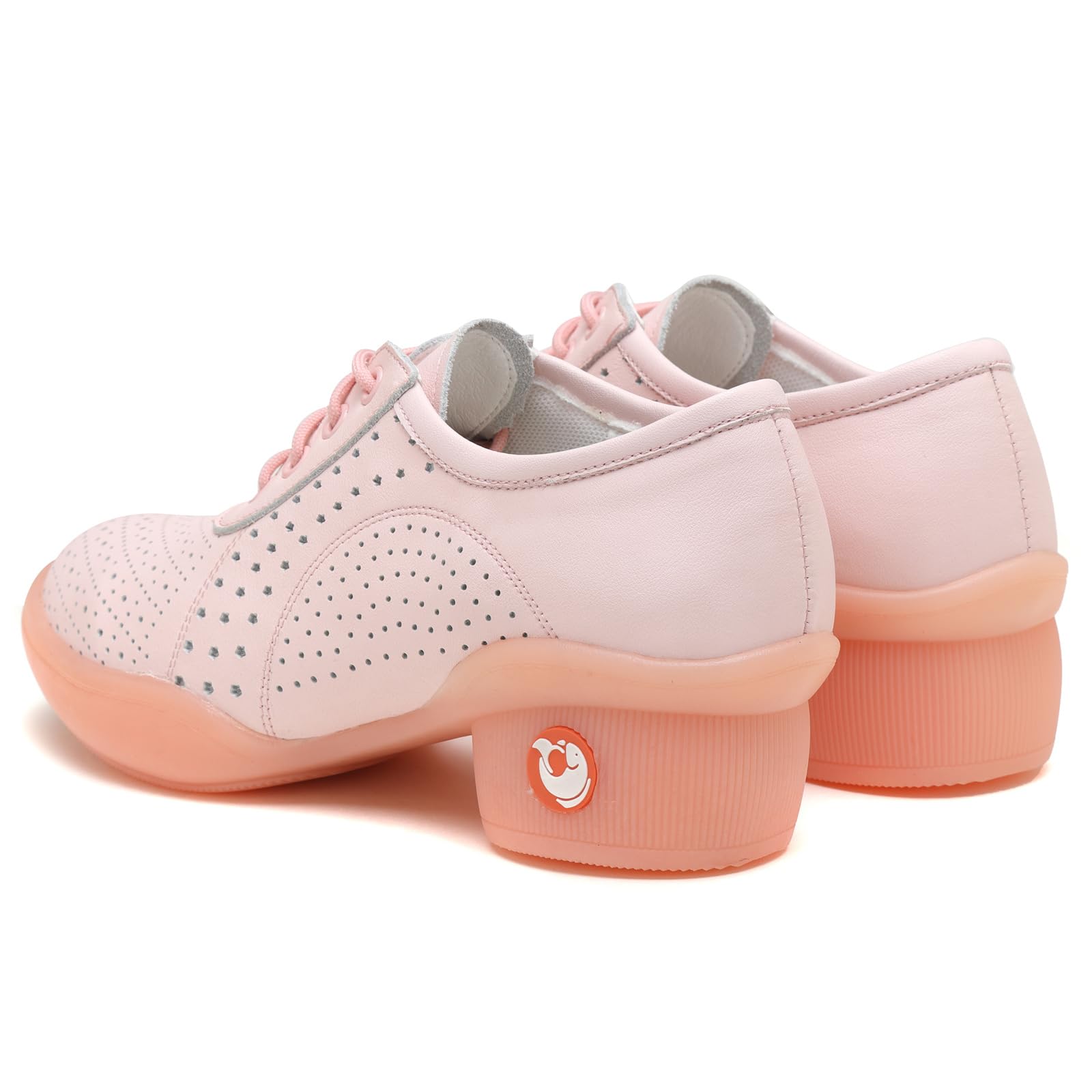 Damskie tenisówki do tańca z miękkim dnem cheerleaderek nowoczesne buty do tańca średni niski obcas oddychający
