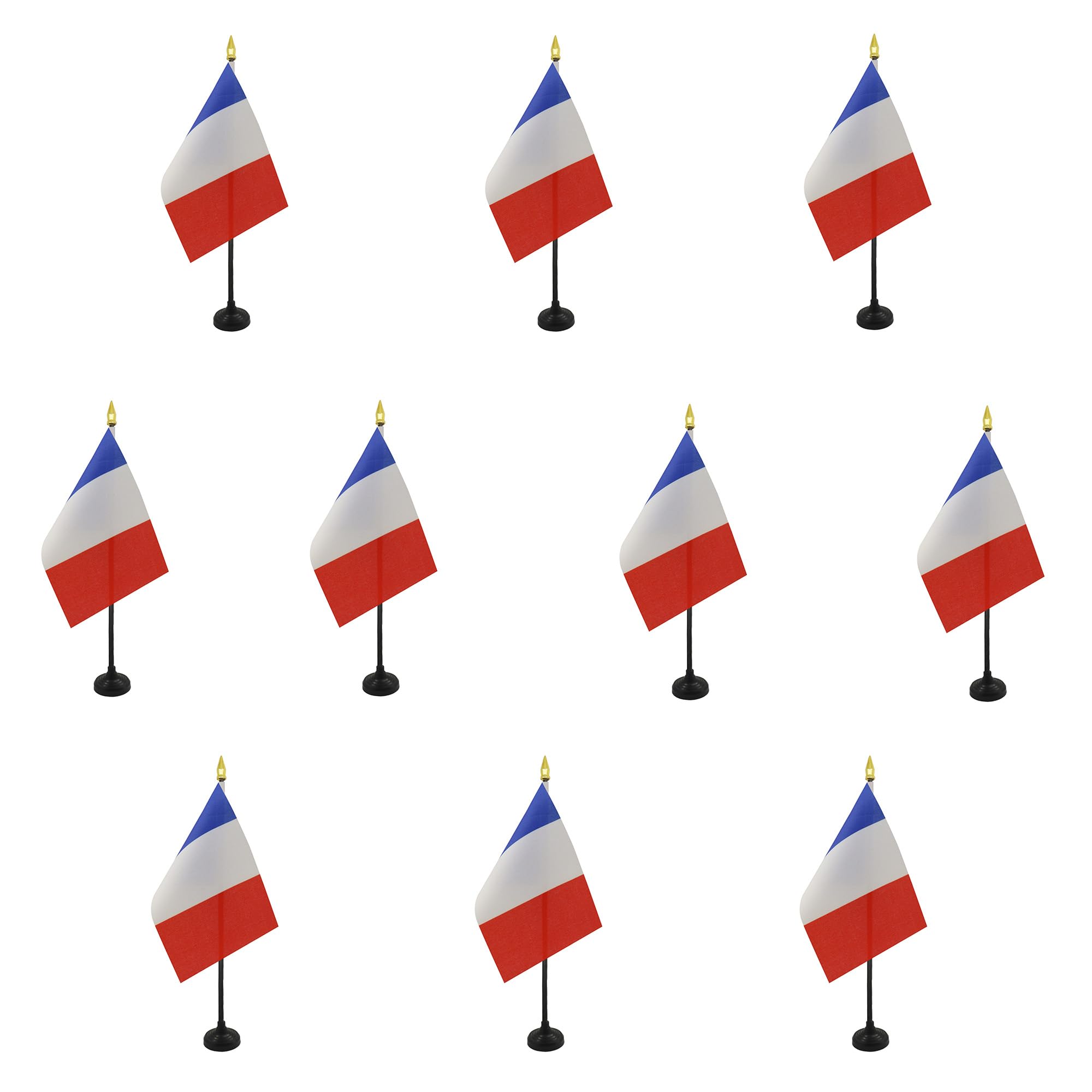 Drapeau tricolore de table pour décoration de salle de réunion et banquet