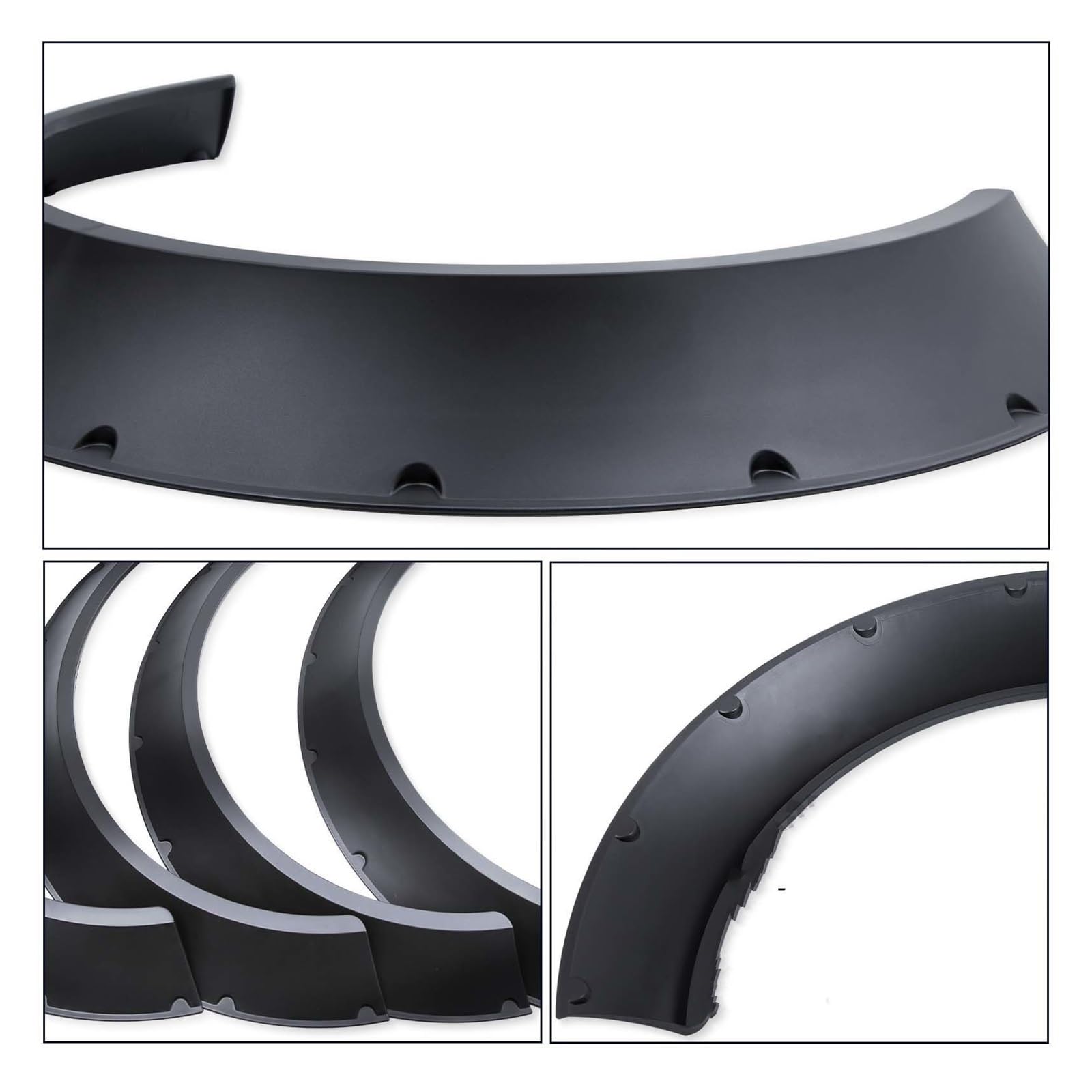Auto Spatborden Universele Flexibele Auto Suv Off-Road Wielkast Protector Verbreed Decoratieve Wiel Wenkbrauw Spatbord 4 Stks/set 4.5
