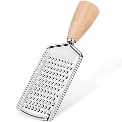 Ciieeo Cheese Grater Vegetable Zester Vegetable Cutter Slicer Professional Grater Handheld Grater Flat Grater Potato Peelers Vegetable Slicing Tools Stainless Steel Salad To Rotate Wooden