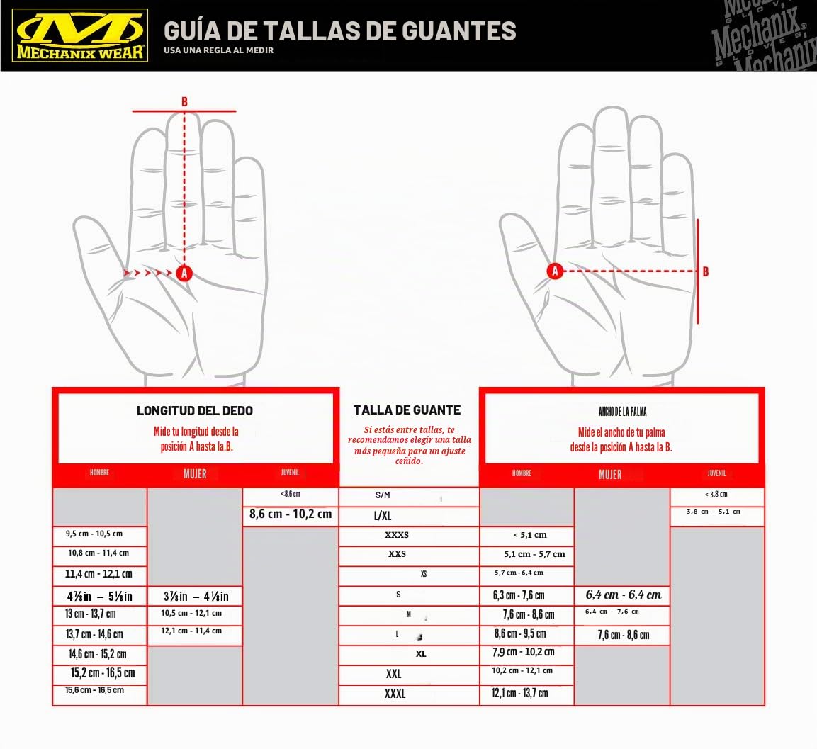 Mechanix Wear - M-Pact 3 Covert Guantes (Large, Negro)