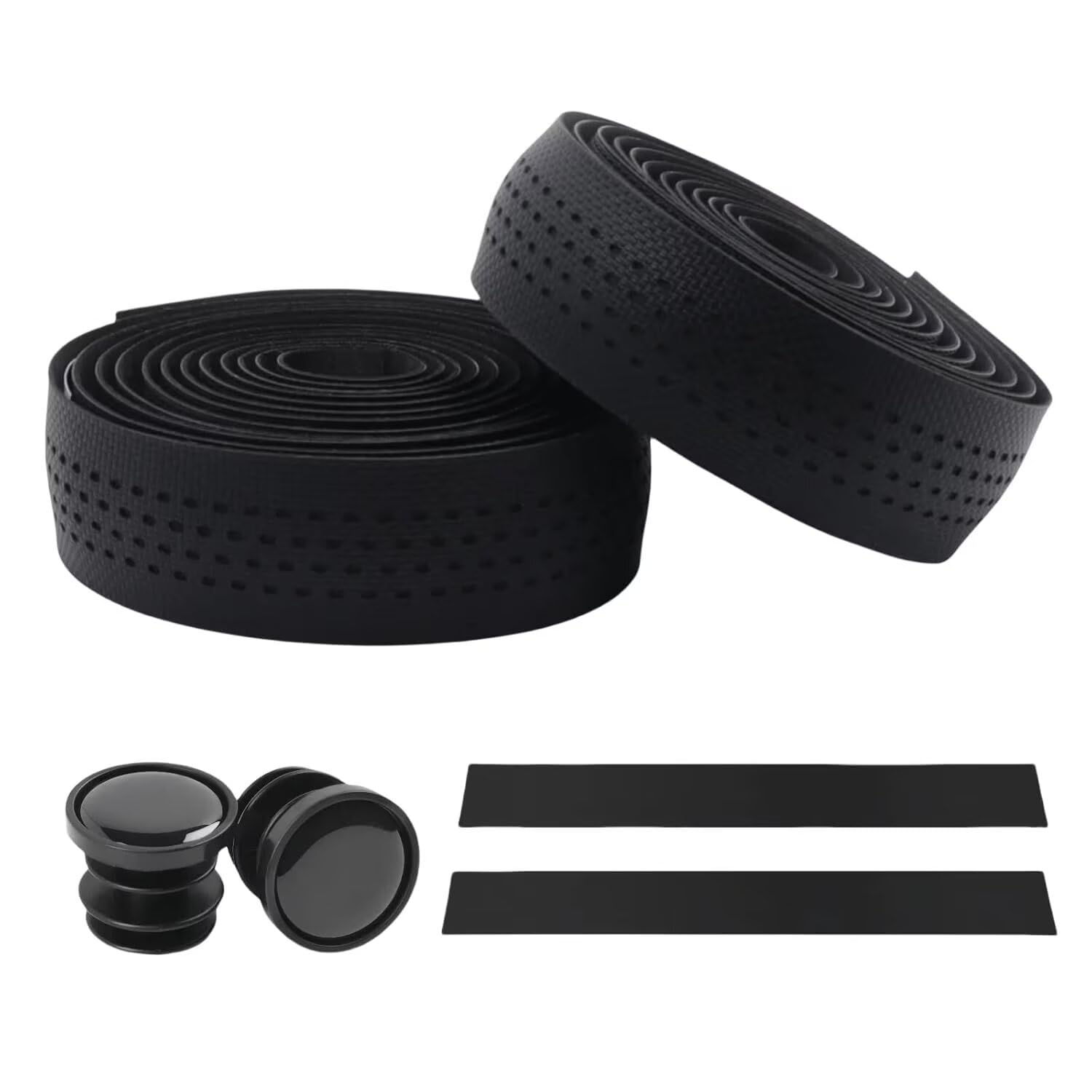ROSSRORE Road Bike Handlebar Tape EVA Bike Handlebar Grips Highly Stain-Resistant Bicycle Handlebar Tape Extra-Thick Soft Waterproof Anti-slip Breathable Shock-absorbing Bar Tape