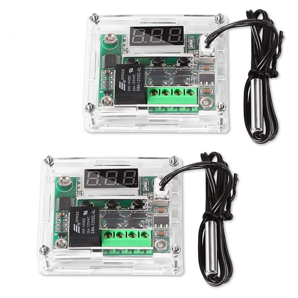 REES52 Temperature Controller Module with Case, 2PCS XH W1209 Display Digital Thermostat Module with Waterproof NTC Probe (B07P9ZRX2Q) Amazon Price History, Amazon Price Tracker