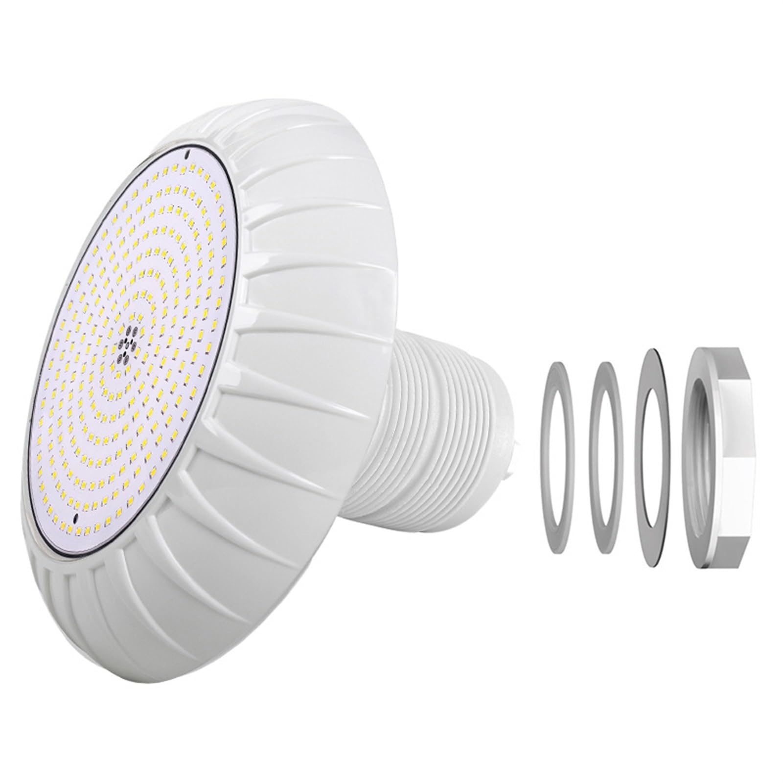 Luces de Piscina, Lámpara LED de pared empotrada subacuática, Color RGBW, Control remoto for teléfono móvil, luz acrílica fibra vidrio for piscina(Groen,24W)