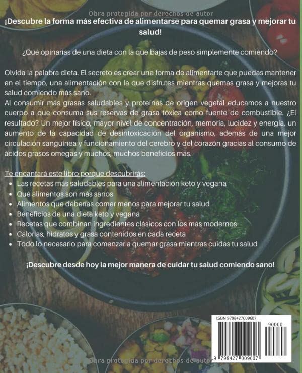 Miniatura 2 de DIETA KETO VEGANA Descubre la Dieta Cetogénica Basada en Plantas 25 Recetas Saludables para tu Menu (Spanish Edition)