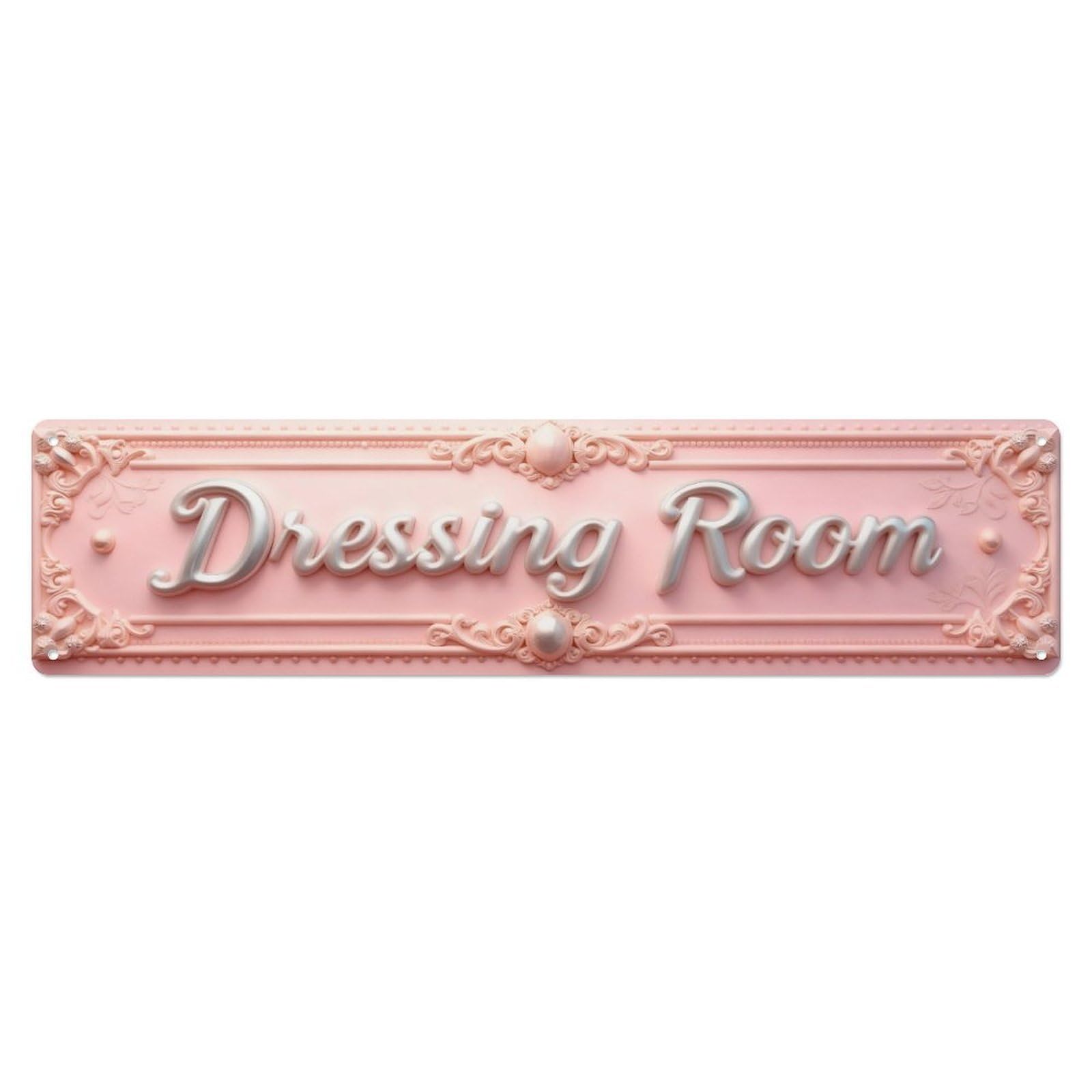 Dressing Room Sign Ornate Metal Tin Sign Plaque