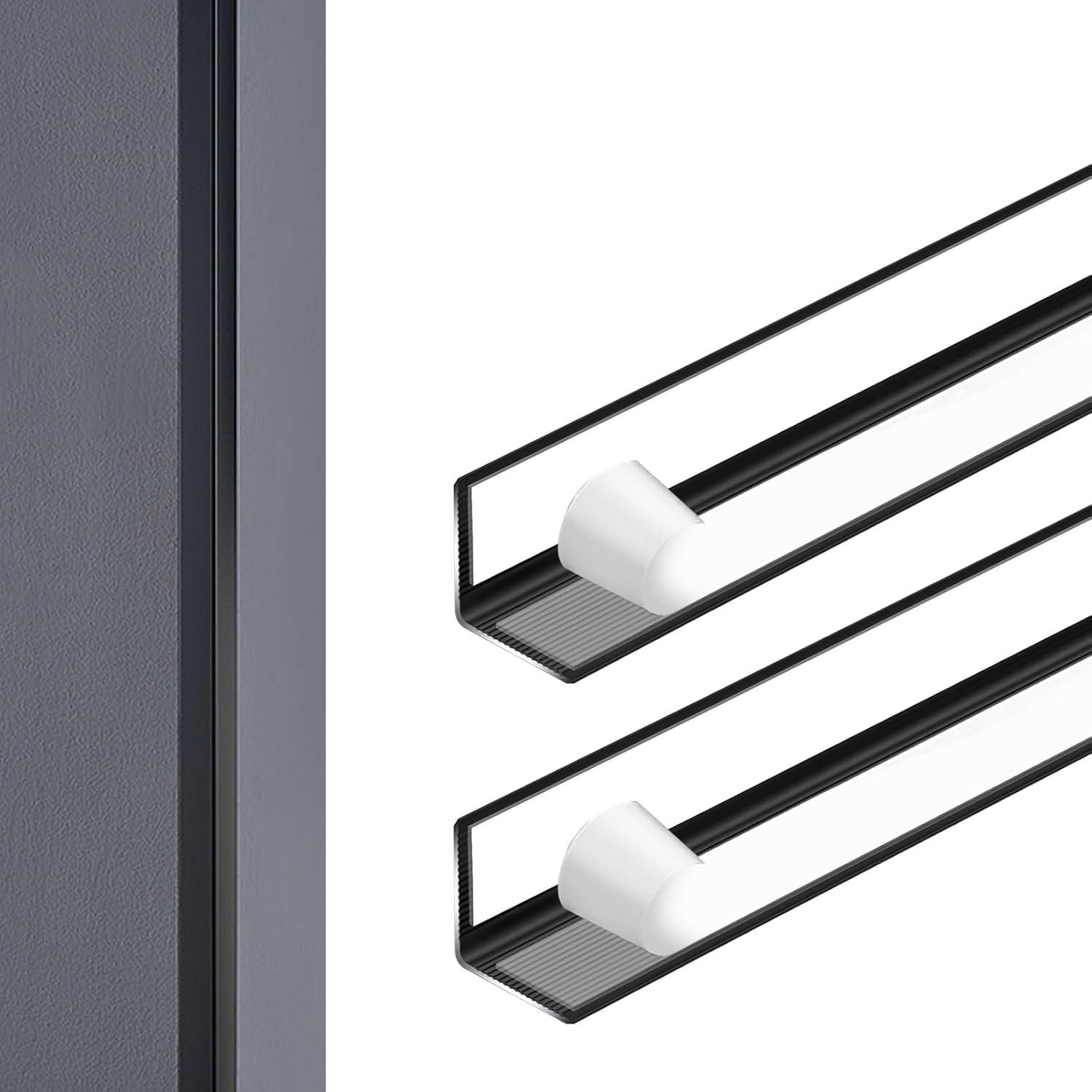 Awvob Black Aluminum Wall Corner Protector 2Pack, Length