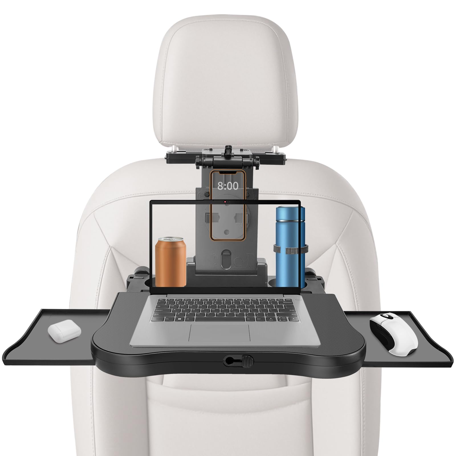 Universal Verstellbarer Autotisch für Rücksitz 20KG Multifunktionaler mit Rutschfester Unterlage