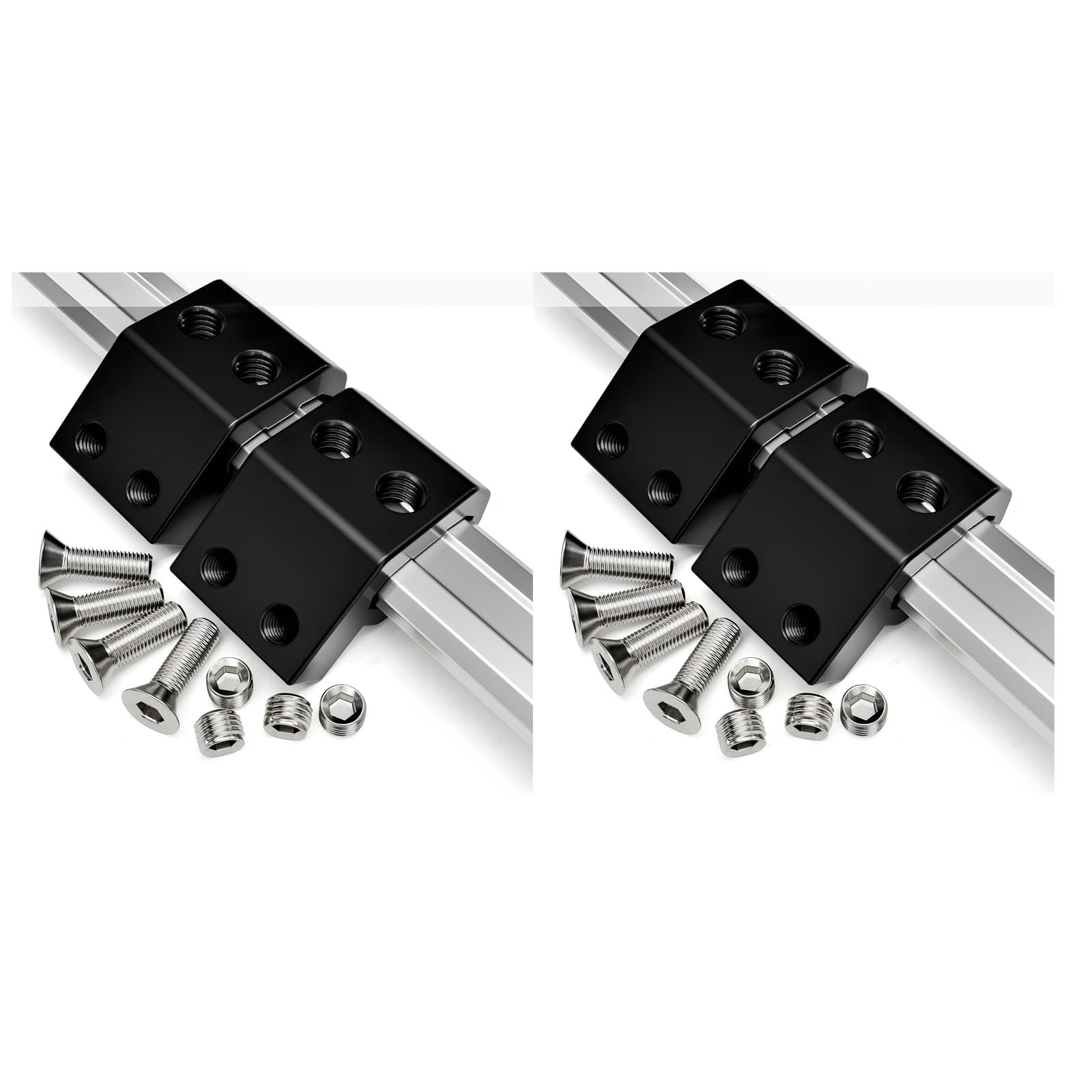 Rail Mounting Brackets, Brackets, Support Clamps, Includes All Hardware for Easy Installation, Rail Systems, Clamp