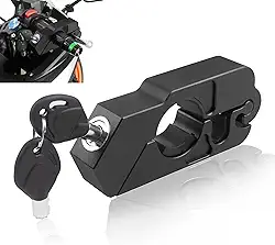BAIONE Trava de aperto de motocicleta guidão acelerador trava de segurança anti-roubo scooters adequadas para motocicletas ATV Dirt Street Bike (preto)