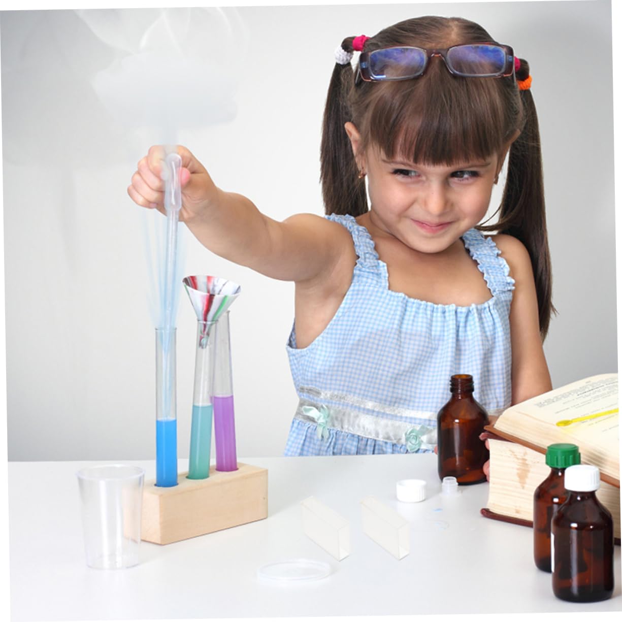 SOLUSTRE 5pezzi Laboratorio Cuvette Da Alta Trasparenza Per Spettrofotometria Compatibile Con Strumenti Di Analisi Per Settori Chimico e Farmaceutico