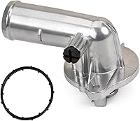 Vista 1 de Conjunto de carcasa de termostato de refrigerante de aluminio compatible con Dodge Durango 2011-2015, Jeep Grand Cherokee 2011-2015, Wrangler