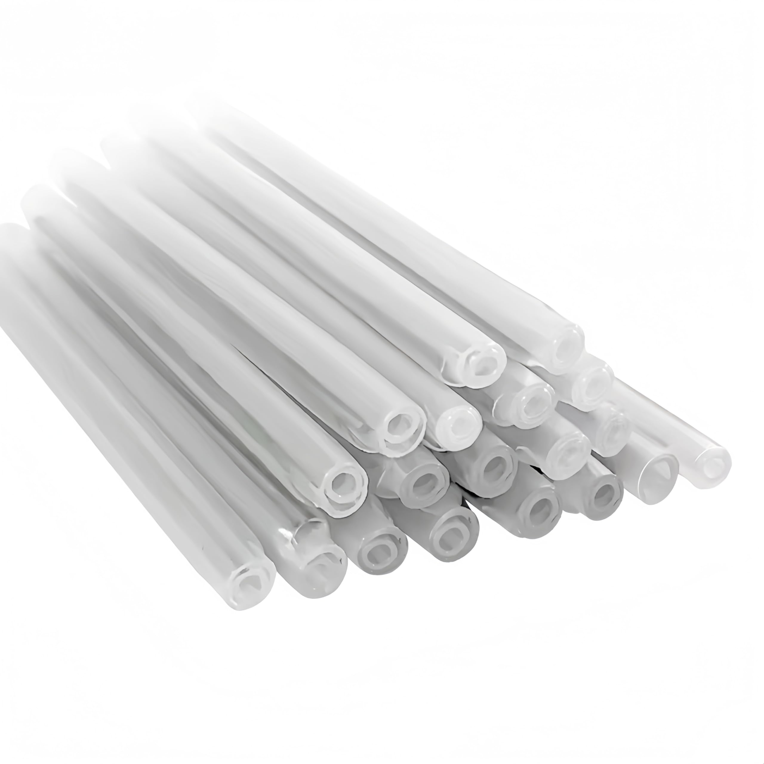 Tubo termorestringente trasparente in polietilene trasparente da 1,0 mm, diametro 2,4 mm, lunghezza 60 mm, guaina termorestringente (pre-ristretta)