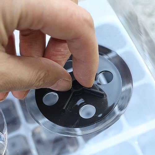 Miniatura 6 de Youeon Paquete de 6 bandejas de inicio de semillas con cúpula de humedad ajustable, kit de inicio de semillas de 240 celdas en total, juego de