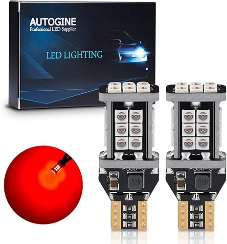 Miniatura 7 de 2 bombillas LED 921 912 906 904 902 W16W T15 extremadamente brillantes 921 912 906 902 W16W T15 sin errores 24SMD 3030 chipsets LED para luces de