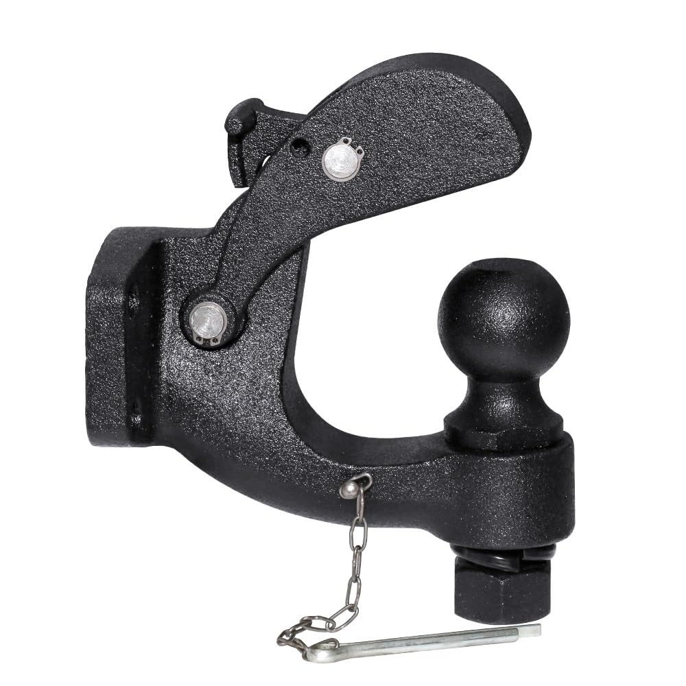 hak holowniczy Hak holowniczy Pintle Hook Hitch 2" 50mm Ball Towing Heavy Duty 5 TON Hak holowniczy do samochodu Części do kamperów Przyczepa kempingowa Akcesoria do kamperów Złącza przyczep(2 Inch Ba