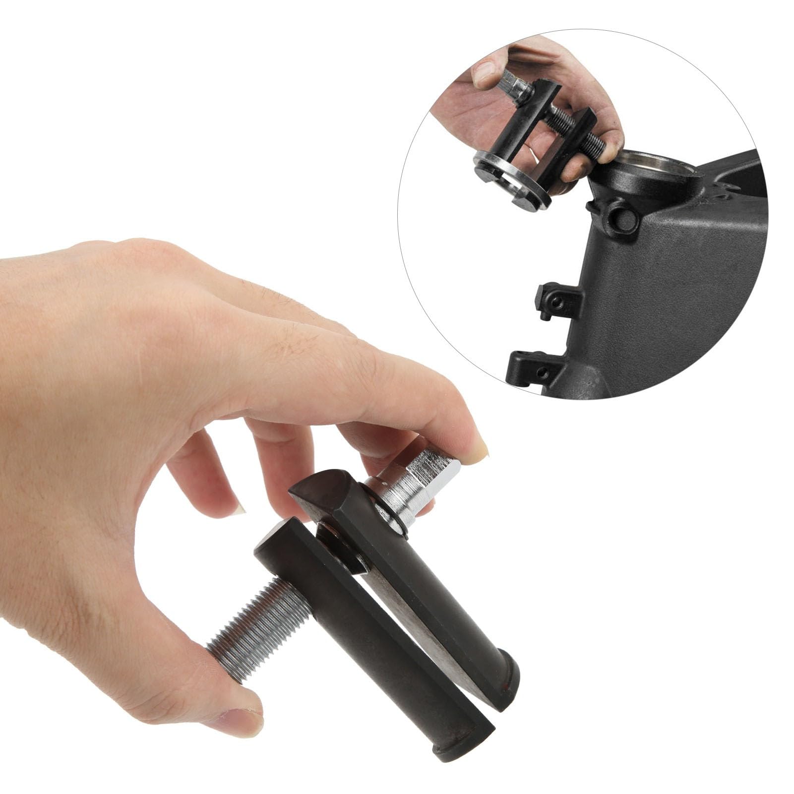 Neck Bearing Race Puller, High Strength Steering Neck Bearing Race Removal Tool, Wheel Bearing Puller for Restoring Motorcycles