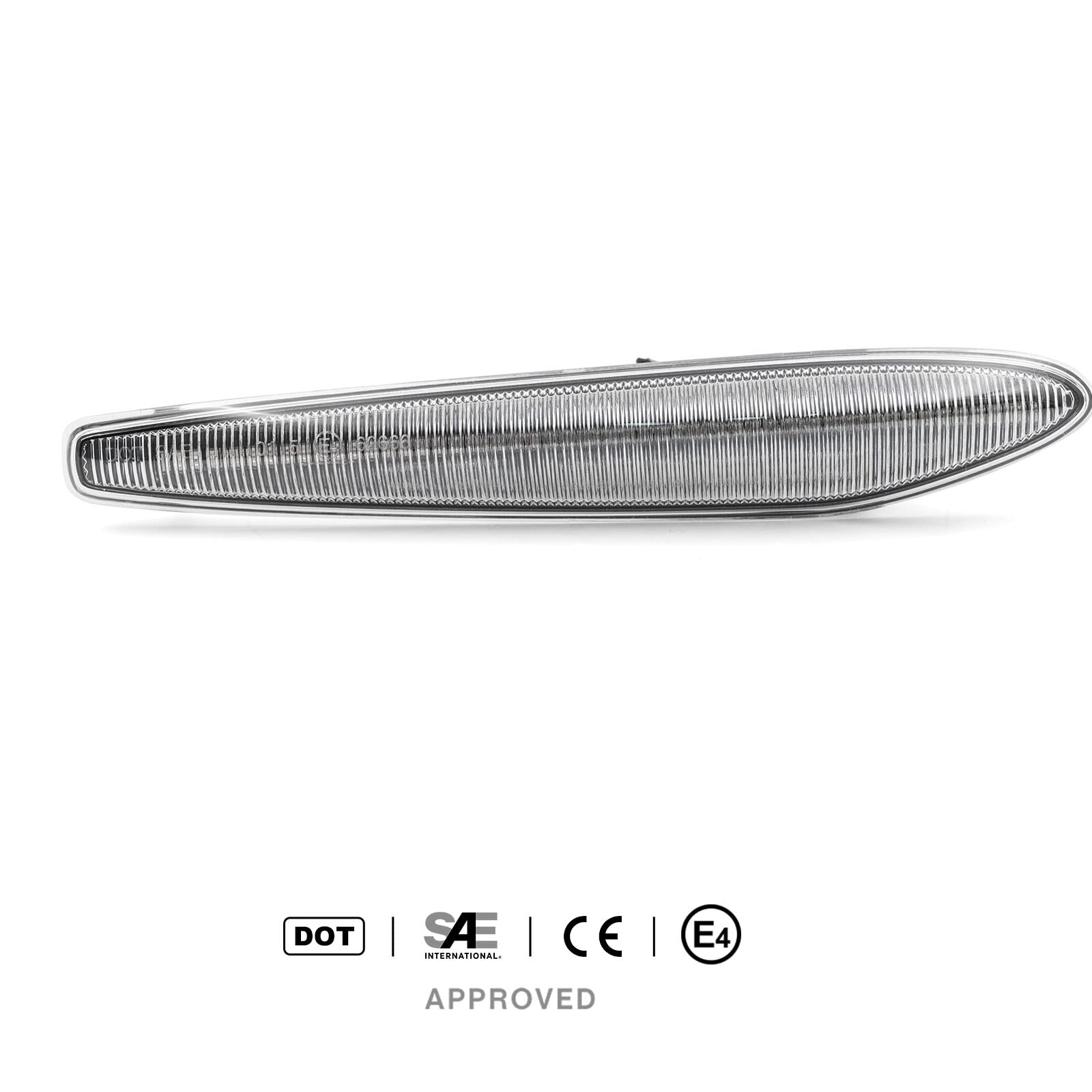 Pair Of Black Smoked LED Side Indicator Lights For Alfa Romeo 159, Brera, Spider (2005-2011)