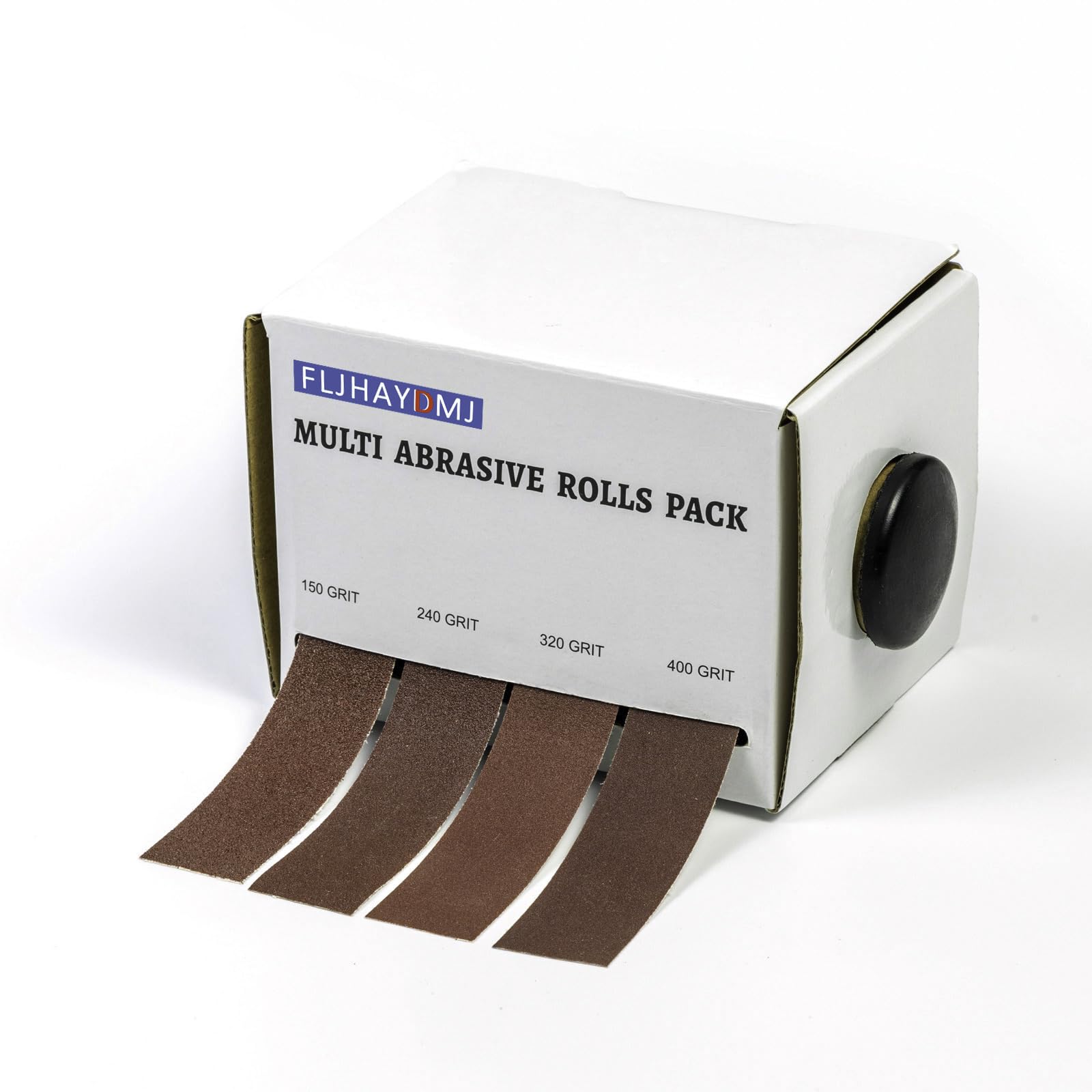 FLJHAYDMJ Sandpaper Roll，Emery Cloth Roll,150 240 320 400 Grits，Each Roll 1 Inch Wide and 19.7 Feet Long in Box, Suitable for Household Rust Removal,