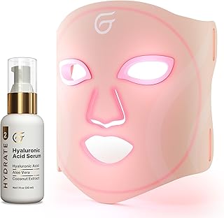 Groomie Paquete de máscara facial LED y suero...