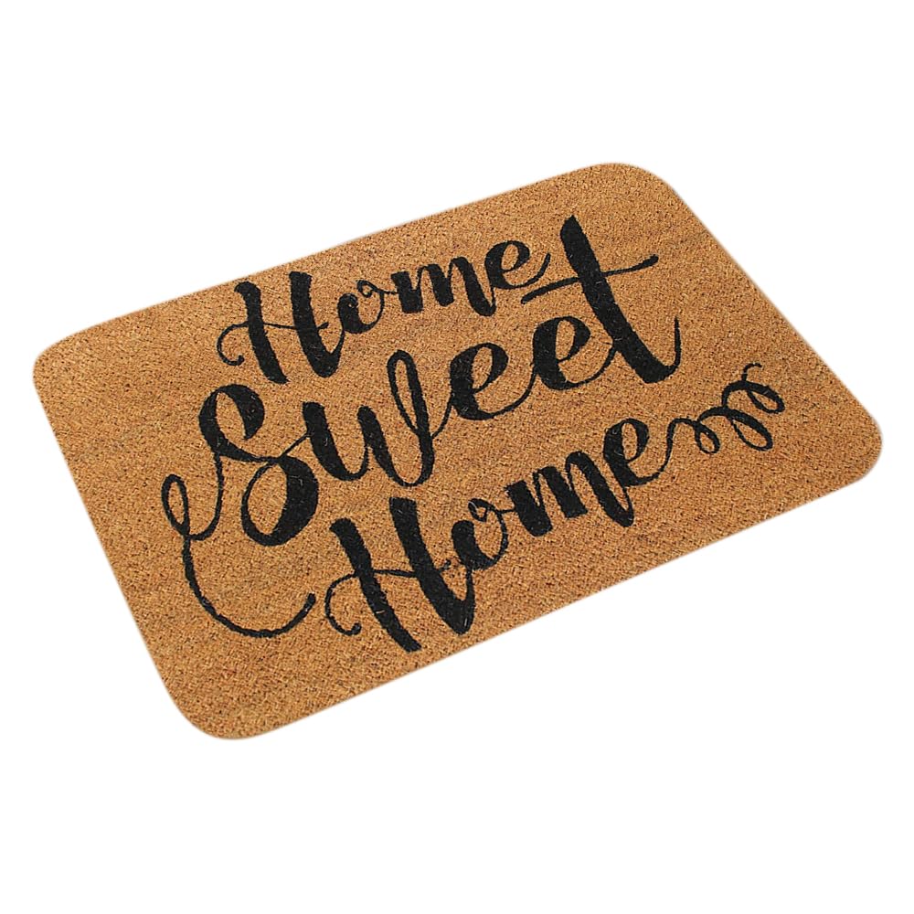 HOOTO Welcome Door Mat, Entryway Floor Mats with Non-Slip Dot Backing, Indoor Outdoor Mat for Front Door Decor, Home, and Office, Welcome Mats with Words Print, 40X60CM Style C