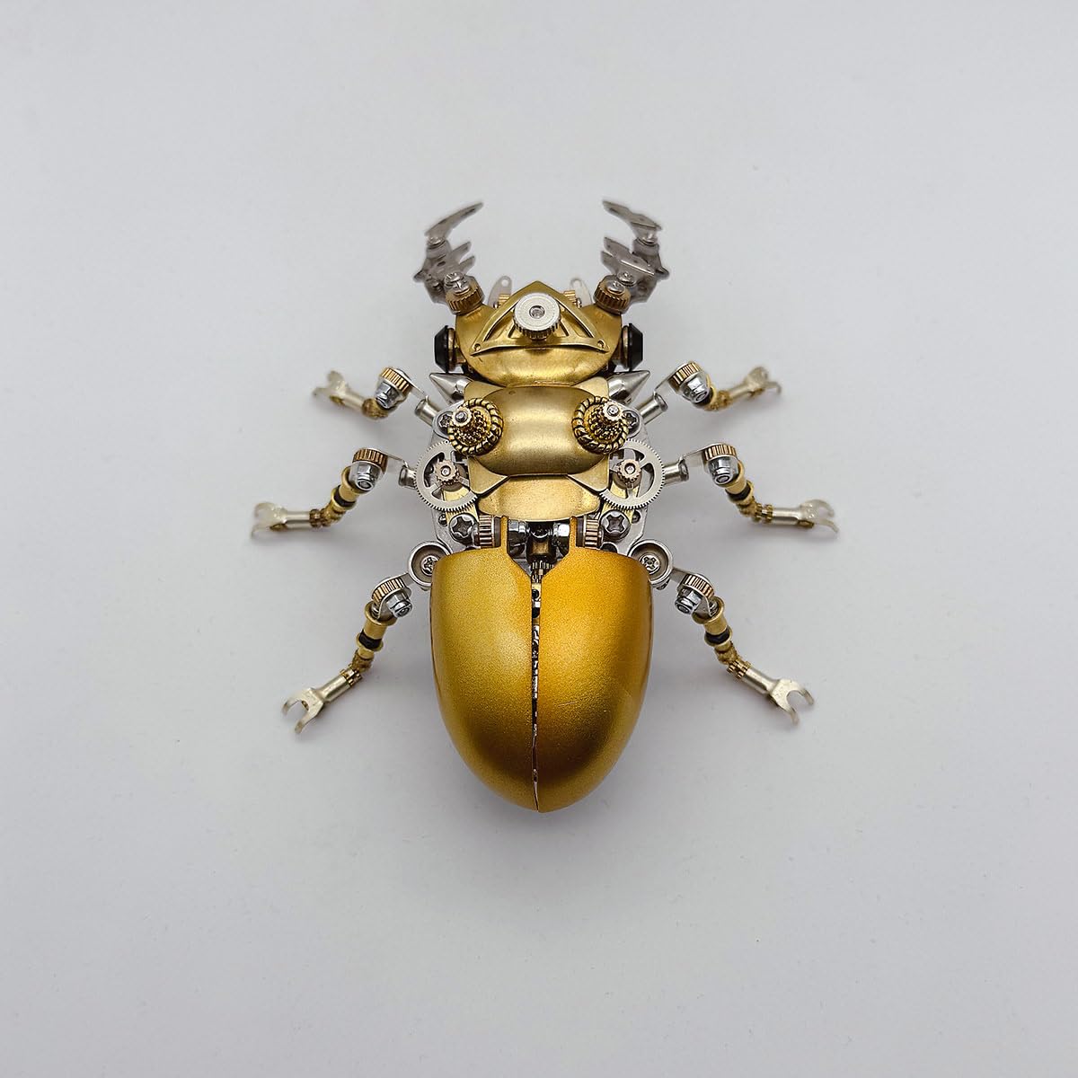 3D Metall Puzzle Insekten, Steampunk Bug Mechanisch Giraffen-Riesenbockkäfer Modellbausatz, DIY Montageblock Puzzle Geschenk Schreibtischdekoration (370 Teile)
