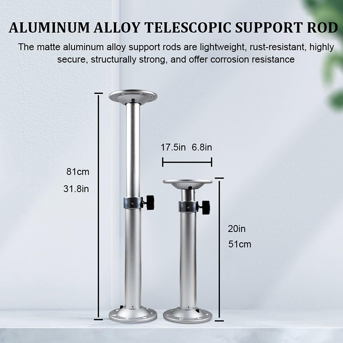 Tavolo Telescopico Per Camper Da Barca,Tavolo Telescopico Per Camper,barca,altezza Regolabile,Tavolo Da Picnic Esterno Per Camper, Roulotte E Barche Marine(Black)