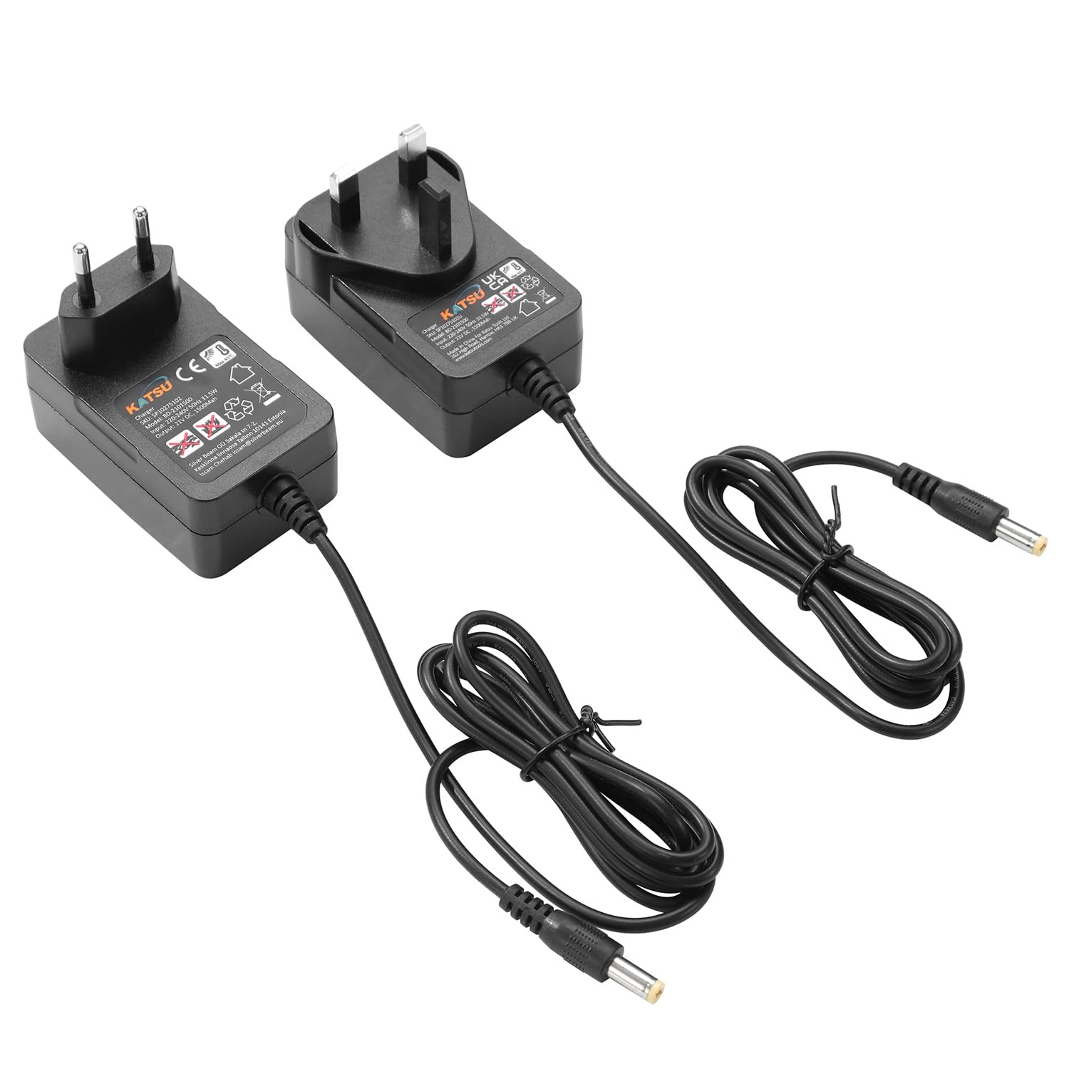 Idropulitrice a Batteria KATSU FIT-BAT 21V con 4,0 Ah Batteria e 2 Ugelli Kit di Tubi Flessibili, Portatile Idropulitrice ad Alta Pressione Pistola per Pulizia Patio, Lavaggio Auto 102485