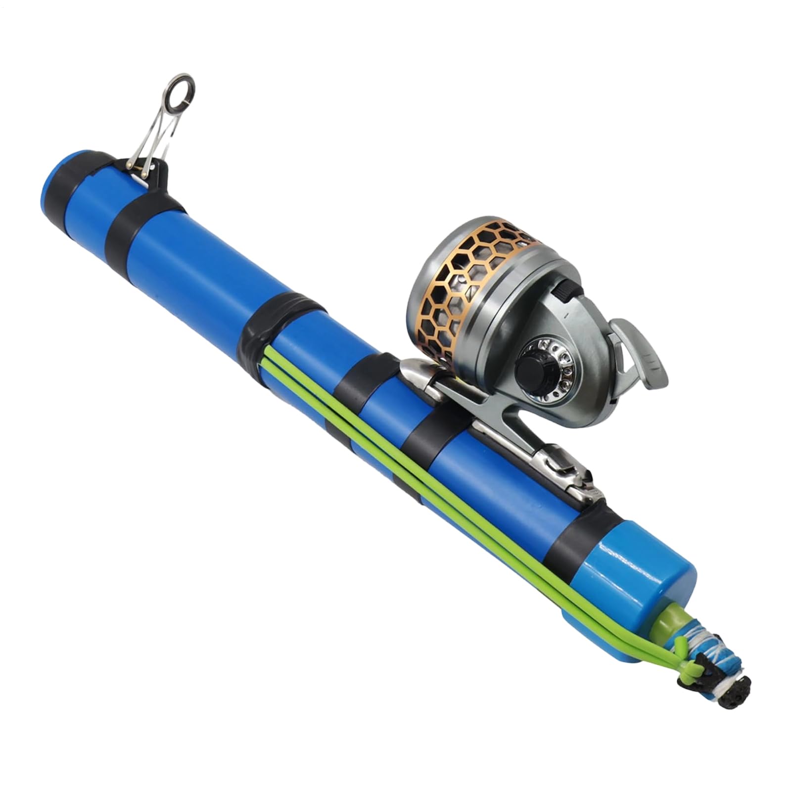 Canna da pesca e mulinello, strumento multifunzionale per pesci, catapulta da viaggio, per spigola, trota, acqua salata, riva, fiume, fiume, laghetto, lago