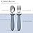 6 Pieces Toddler Utensils, Kids Safe Spoons and Forks, Children Silverware Set with Silicone Handle, 18/8 Stainless Steel, Food-grade SiliconeBPA Free - Dishwasher Safe