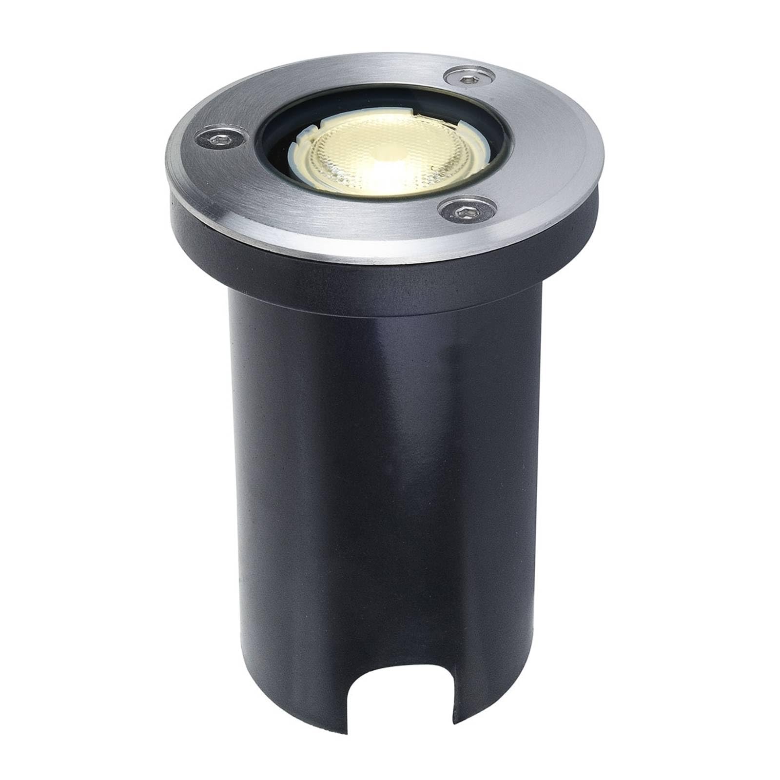 Lucande LED Bodeneinbauleuchte Kenan – IP67, 1-flammig, Aluminium