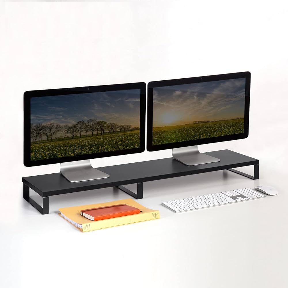 Amazon.co.jp: サンワサプライ 木製机上ラック（W1000・ブラック