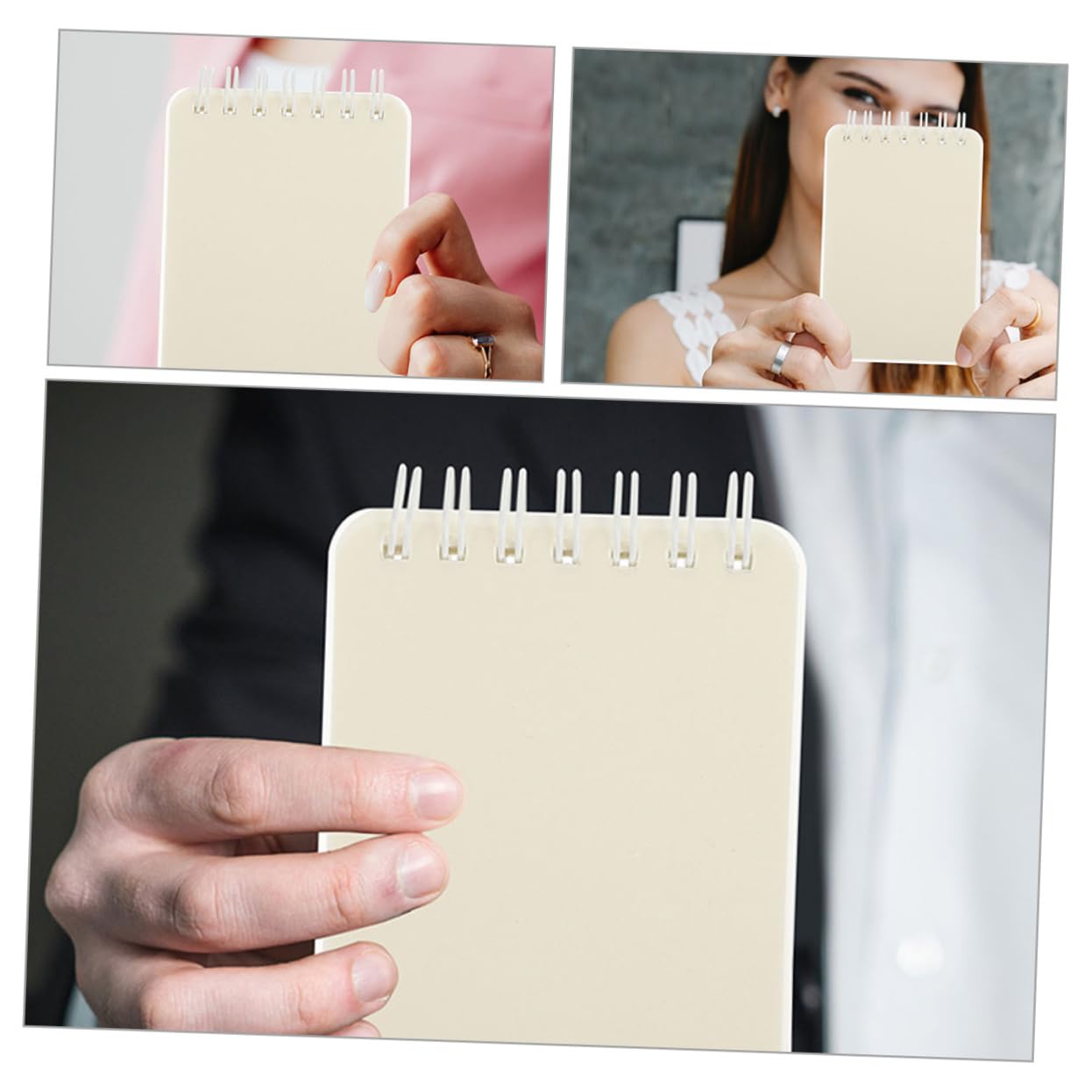 EXCEART 5 Ensembles Livre De Bobine A7 Carnet De Notes Mini Cahier À Spirale Cahiers Pour L'école Cahier De Poche Pour Enfants Collège Petit Bloc-notes De Bureau Blanche Pp 6 Pièces * 5