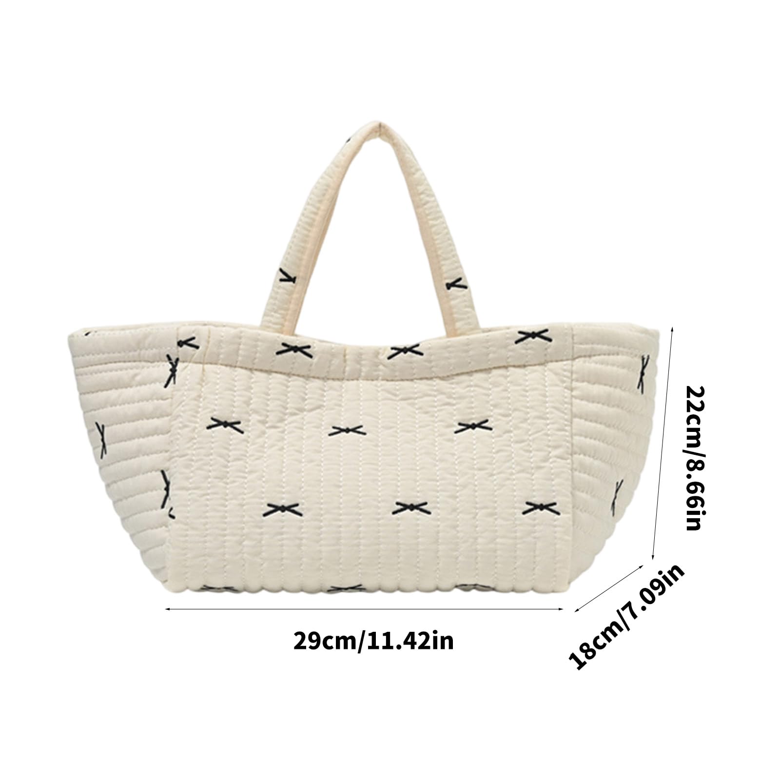 Borsa da viaggio per pannolini con motivo ricamato, grande capacità, per carrozzina, passeggino, borsa da appendere alla mamma borsa morbida da viaggio