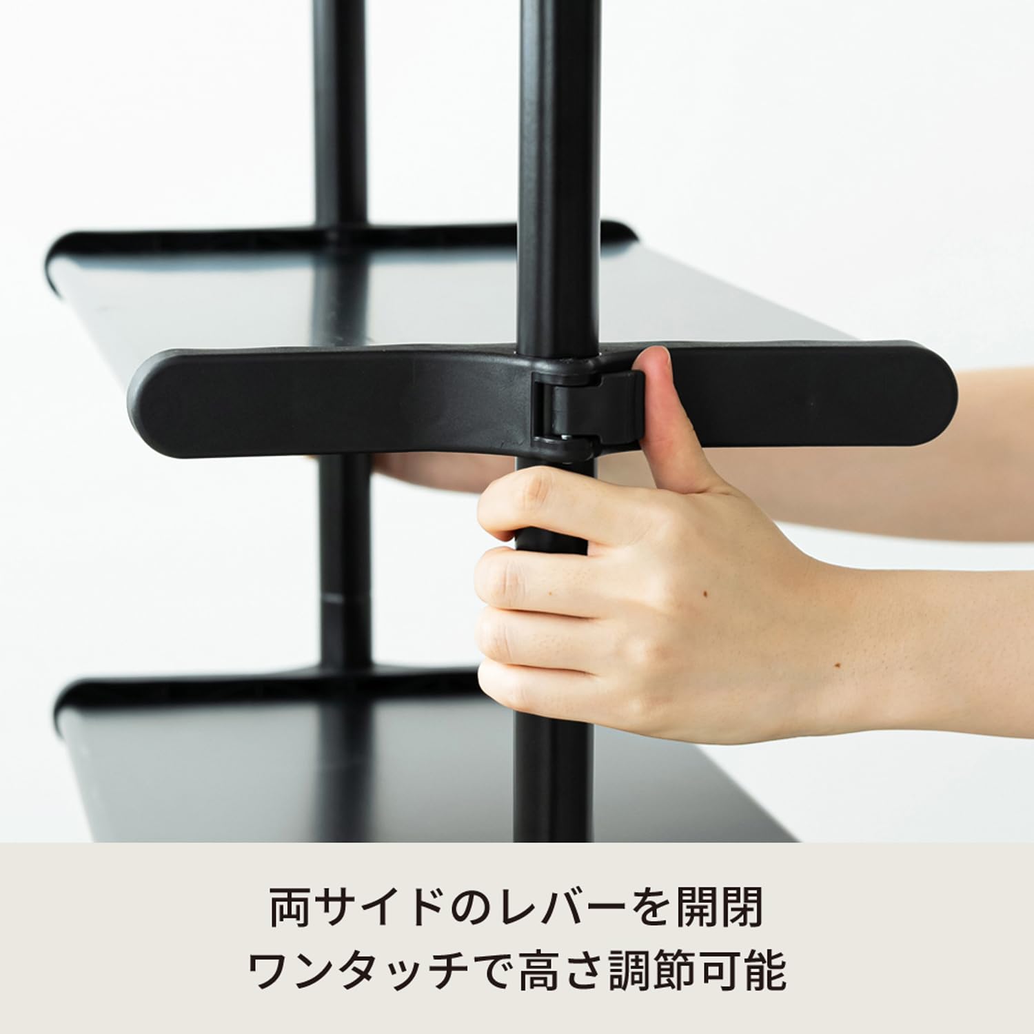 Amazon｜永井興産 ワンタッチ式可動棚ラック フィット 4段 幅60cm