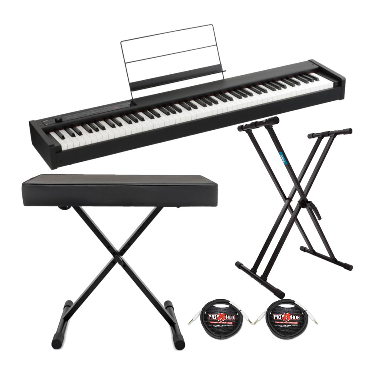 Amazon.com: Korg D1 88-Key Digital Piano Bundle with Keyboard 