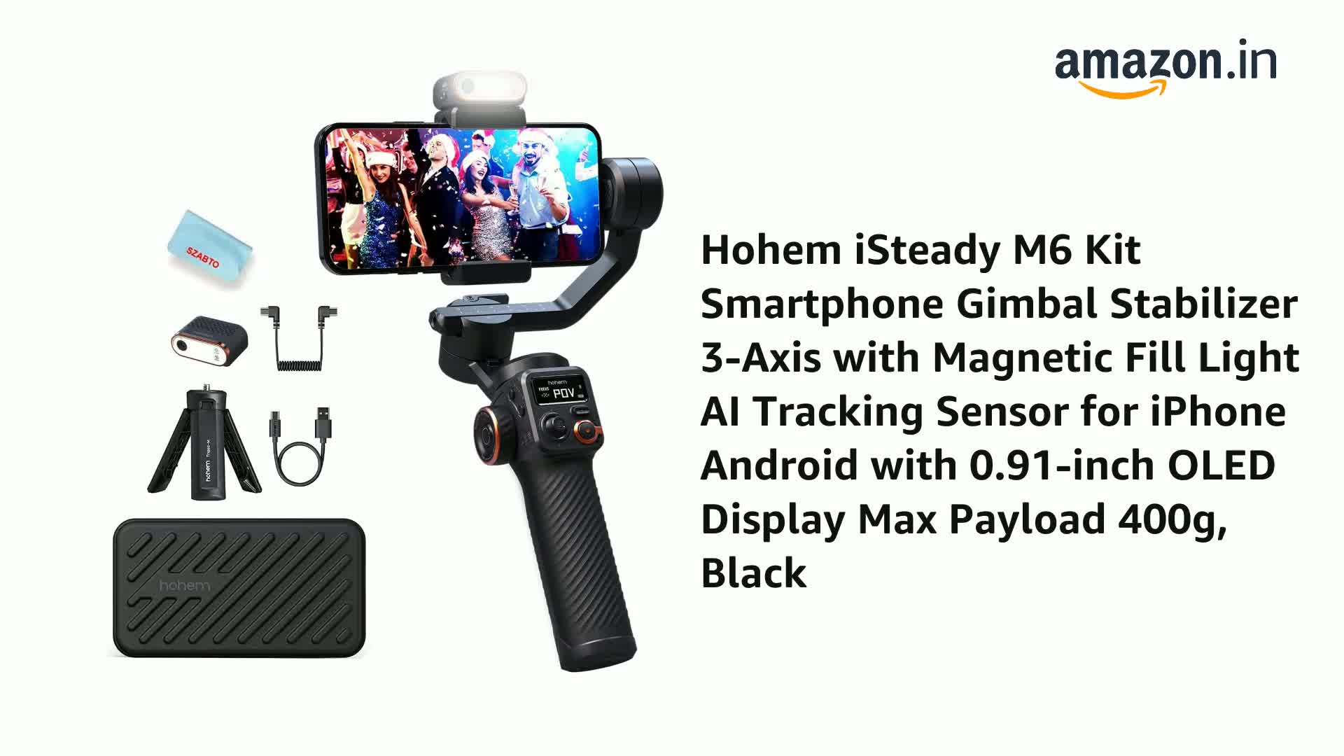 Hohem iSteady M6 Kit Smartphone Gimbal Stabilizer 3-Axis with