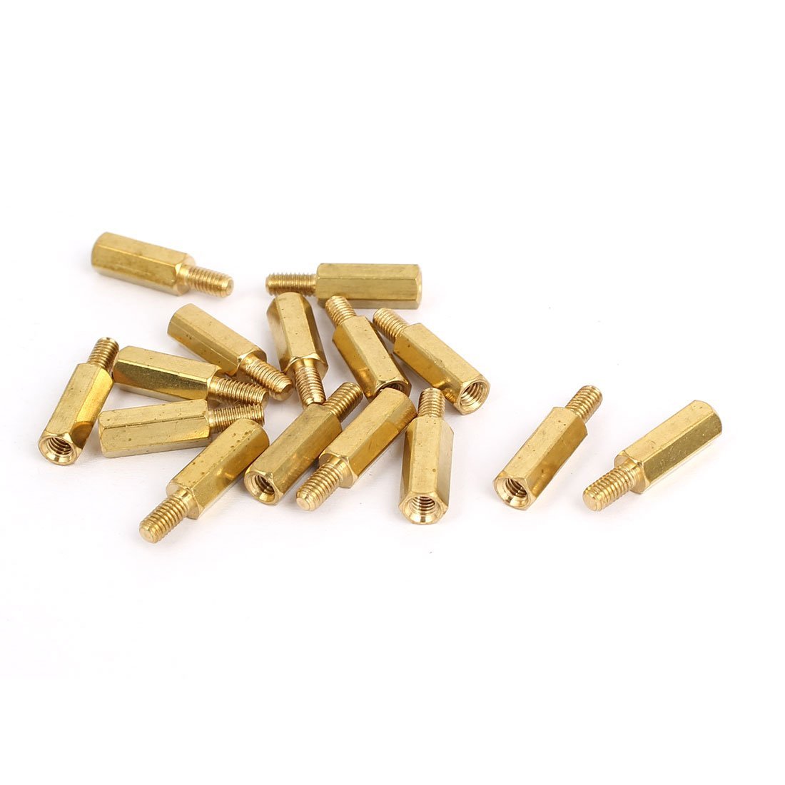 3NH® M3x12mm+6mm Brass Threaded Hexagonal Male/Female Standoff Spacer 15pcs-image-16