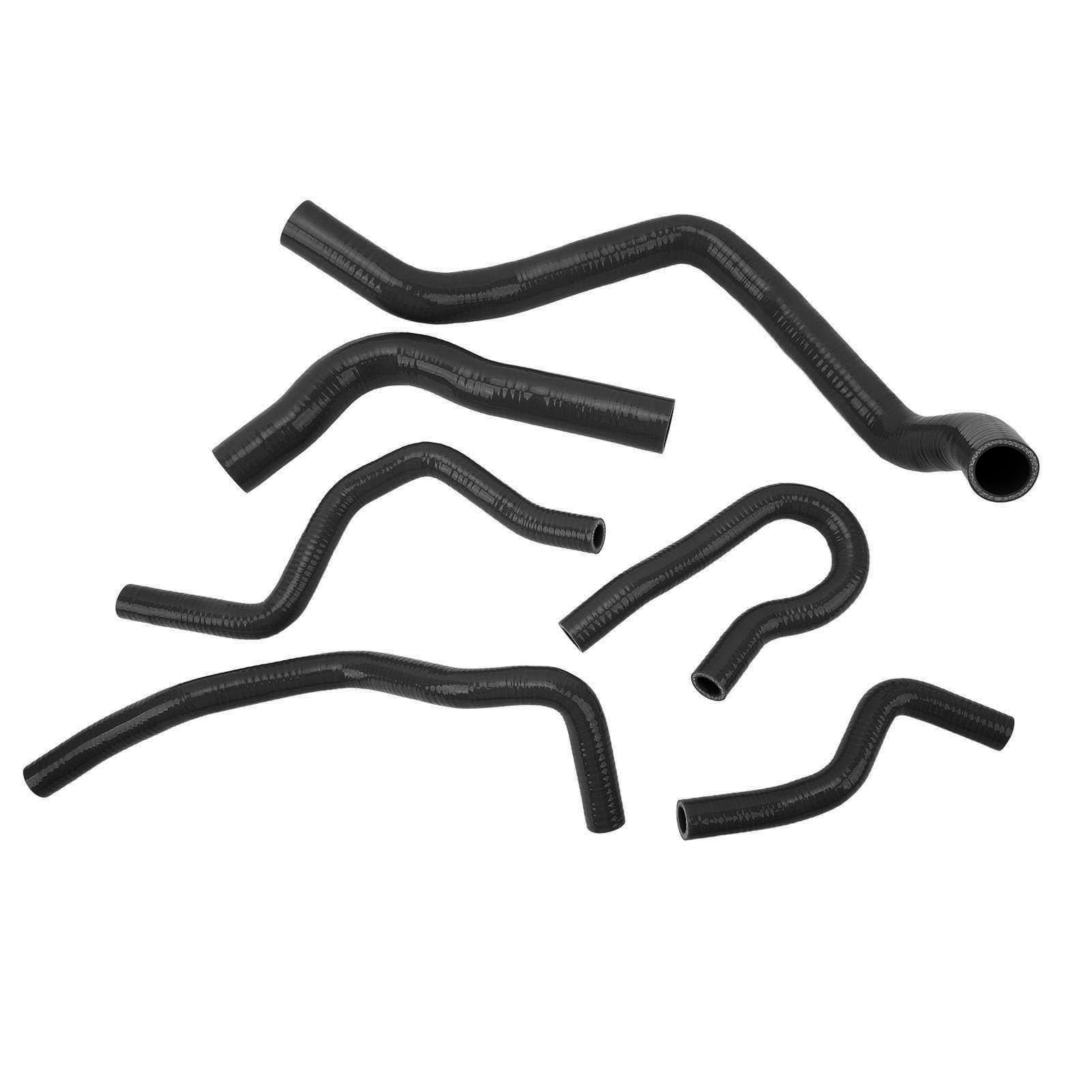 Generic Zestaw Węży Płynu Chłodzącego Chłodnicy do Type R EK EG B16A B18C B20B, Trwały Zestaw Silikonowy Zapewniający Efektywny Transfer Płynu Chłodzącego, 6 szt. (BLACK)