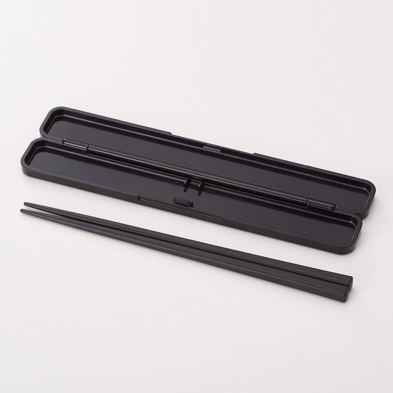 Amazon｜無印良品 箸セット・黒 幅20×奥行3×高さ1.5cm 02181215｜箸