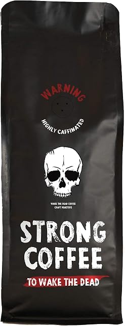 Strong Coffee to Wake the Dead - 500g Ground Coffee | Intense Body and Full Flavour | High Caffeine | Natural Strong Coffee