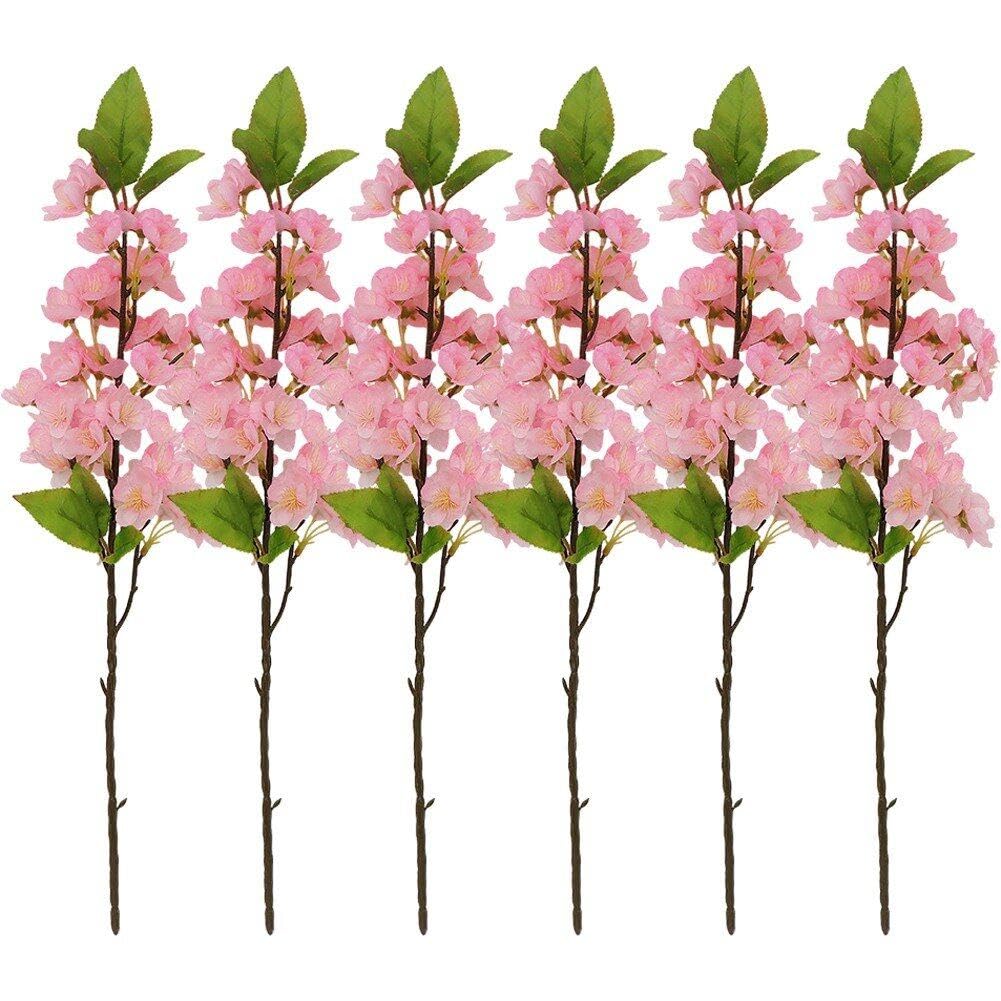 Fleurs de cerisier artificielles pour décoration de mariage et grand vase de salon